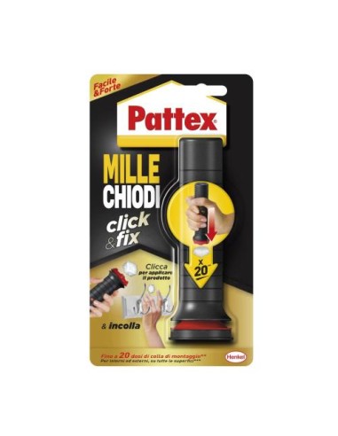 Colla di montaggio Pattex Millechiodi Click & Fix 30g