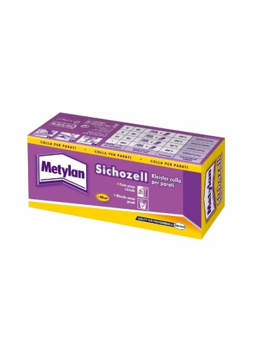 Colla per carta da parati di alta qualità Sichozell Metylan 125g con adesivi per manifesti e bordi di fascia per parati.