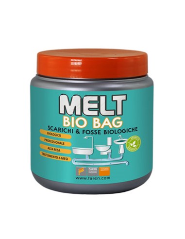 Melt Bio Bag - Soluzione ecologica per scarichi e fosse - Confezione da 6 bustine da 50g