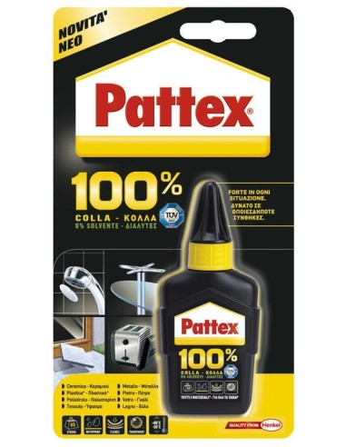 Pattex 100% Colla Gel Adesivo ai Polimeri da 50g