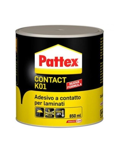 Pattex Contaxt K01 - L'adesivo colla universale da 850ml per plastica, legno, gomma e sughero.