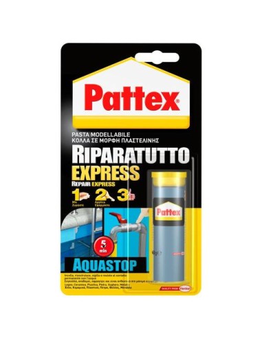 Pattex Ripara Express Aquastop 48g - L'adesivo bicomponente che ripara e sigilla efficacemente (codice 1563676)