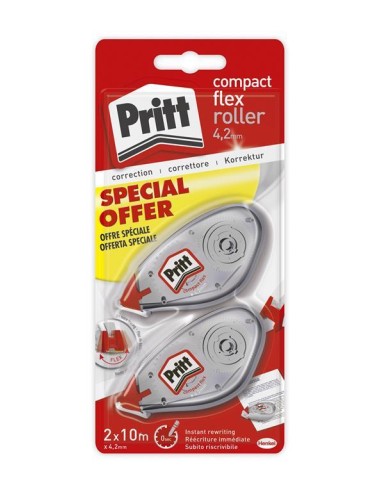 Pritt - Set di 2 Correttori Roller Compact da 4.2 mm