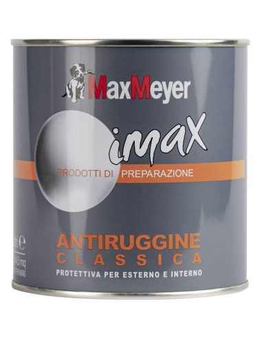 Smalto Antiruggine Grigio Classico Maxmayer 0,50L - Codice 162717C400001