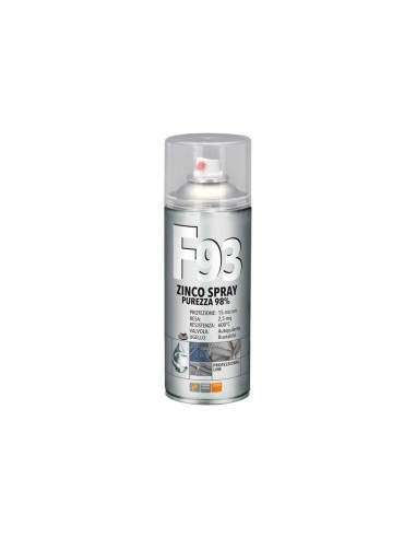 Spray professionale al F93 Zinco da 400 ml della Faren, codice 973003.