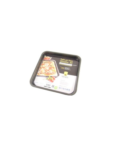 Vespa - Teglia per Pizza Quadrata da 30 cm con Rivestimento Antiaderente (Codice 20986)