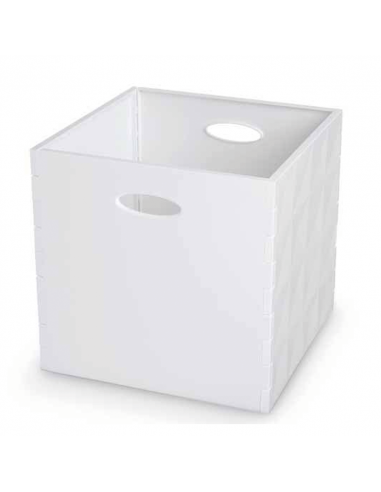 Crystal box H 30x31x31cm bianco