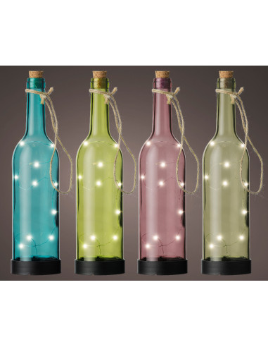 Bottiglie luminose decorative 30,5h cm