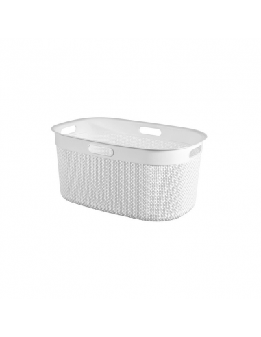 Contenitore Laundry Basket Bianco In Plastica