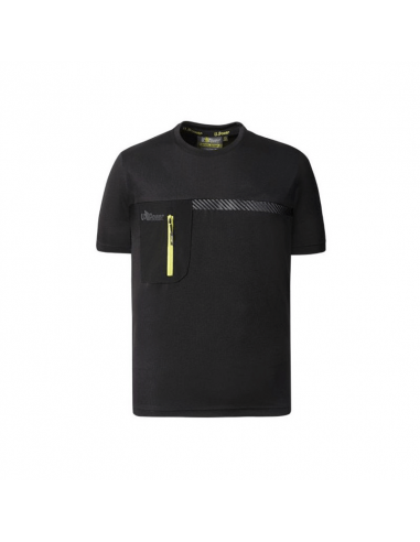 T-Shirt Black Carbon L Christal Upower
