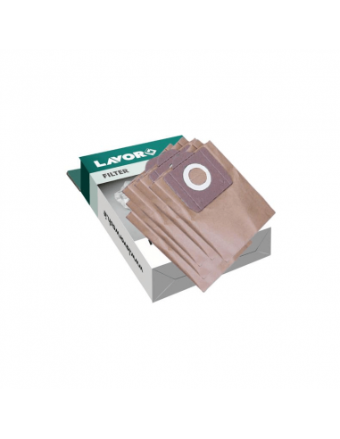 Lavorwash 5Pz Sacchetti Filtri Carta Ricambio Aspirapolvere 20P/20X/30X (5.212.0049 - 30X)