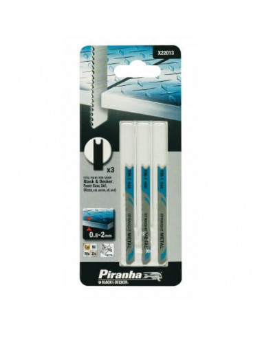 Piranha X22013 3 Lame Metallo Fresate T/Fine