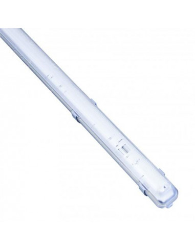 Plafoniera Stagna IP65 Lampada Tubi LED Senza Alimentazione 220V 18-36W (2 Neon x 36W)