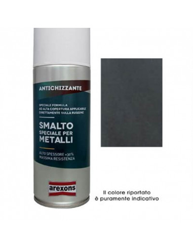 Smalto Spray Speciale Metallo Arexons Antichizzante Grigio Forgia Ml 400
