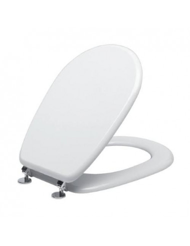 Sedile Copriwater WC in legno MDF bianco per Ideal Standard modello Liuto