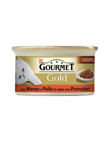 Gourmet Gold Doppio Piacere Con Manzo E Pollo Umido Gatto Gr. 85