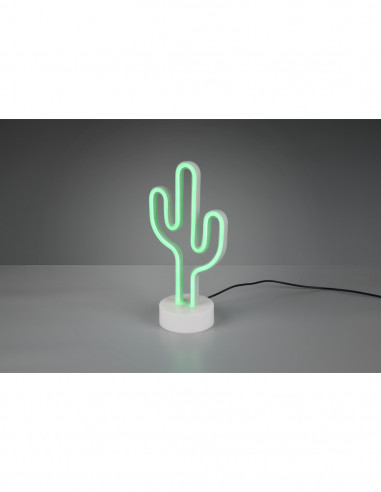 Lampada Da Tavolo Cactus Moderna Led Verde H29 cm Trio Lighting
