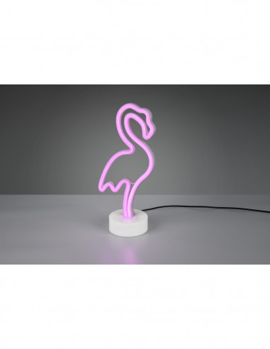 Lampada Da Tavolo Moderna Flamingo Fenicottero Led Dimmerabile Trio Lighting