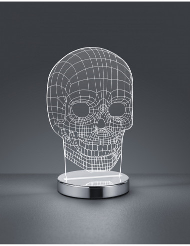 Lampada da Tavolo Skull Led Dimmerabile H21 cm Trio Lighting