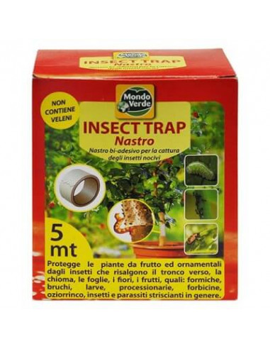 Nastro cattura insetti bi-adesivo 'Insect Trap' - 5x5 mt