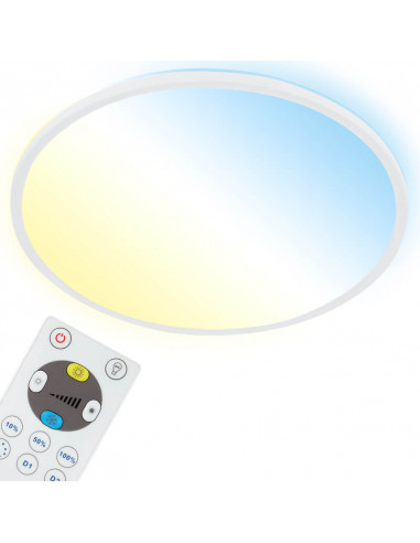 Pannello LED sottile CCT, diametro 29,3 cm, 18 W, colore bianco