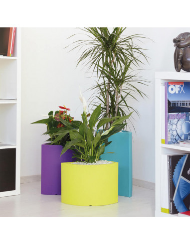 Set fioriera con 3 vasi colorati per piante, perfetto per il design di casa e giardino - Tris Petalo