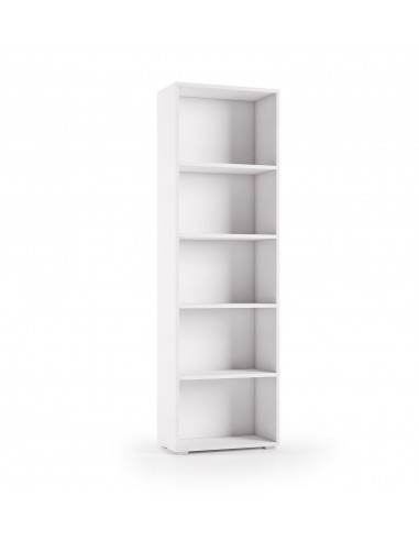 Libreria Compatta Con Cinque Ripiani Regolabili bianco