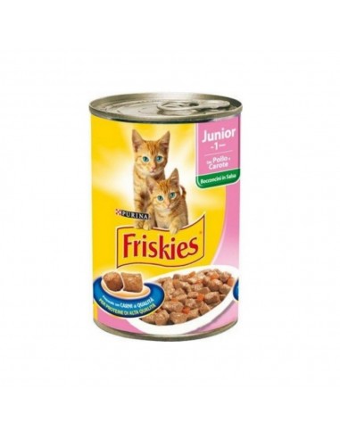 Friskies Junior bocconcini gatto con pollo e carote Purina 400 grammi