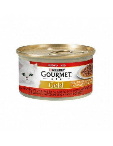 Gourmet Gold Delizie in salsa con manzo Purina 85 grammi