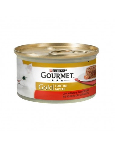 Gourmet Gold tortini con manzo e pomodori Purina 85 grammi