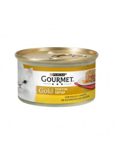 Gourmet Gold tortini con pollo e carote Purina 85 grammi
