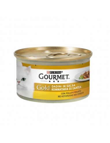 Gourmet Gold Dadini in salsa pollo e fegato Purina 85 grammi