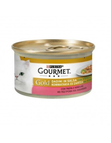 Gourmet Gold Dadini in salsa trota e verdure Purina 85 grammi
