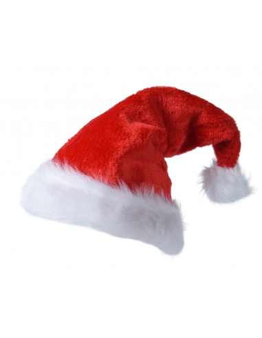 Cappello di Babbo Natale in poliestere cappello di peluche natalizio L 1.5 x P 30 x H 40 cm