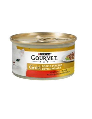 Gourmet Gold Doppio Piacere con manzo e pollo Purina 85 grammi