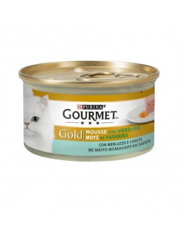 Gourmet Gold Mousse con merluzzo e carote Purina 85 grammi