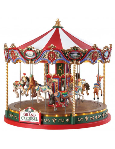Lemax The Grand Carousel - Il Grande Carosello Gioco invernale decorazione per villaggio Natale