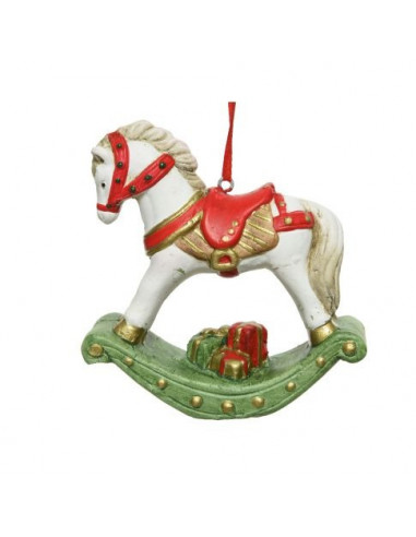 Cavallo A Dondolo In Terracotta Da Appendere 9,5X3 Cm 