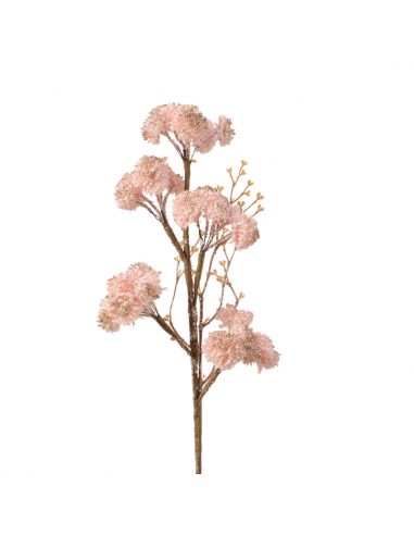 Ramo fiorito rosa H 52 cm