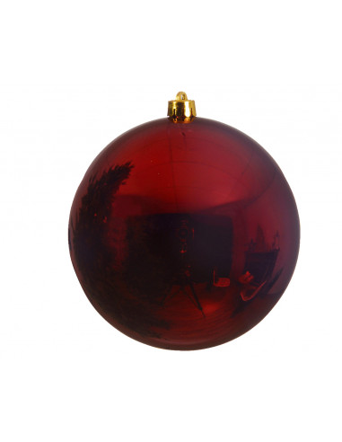 Pallina di Natale Palla natalizia infrangibile  colore rosso scuro ø 25cm