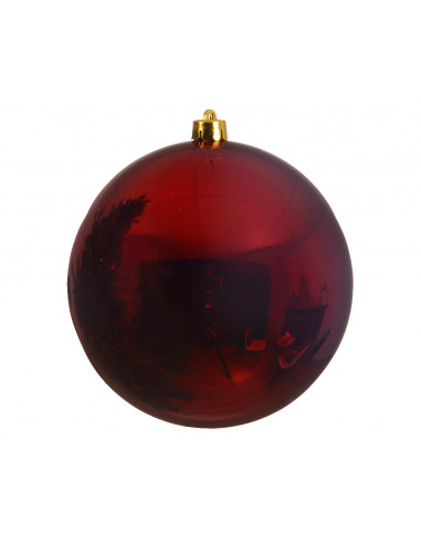 Pallina di Natale Pallina natalizia infrangibile lucida colore rosso scuro ø 40cm