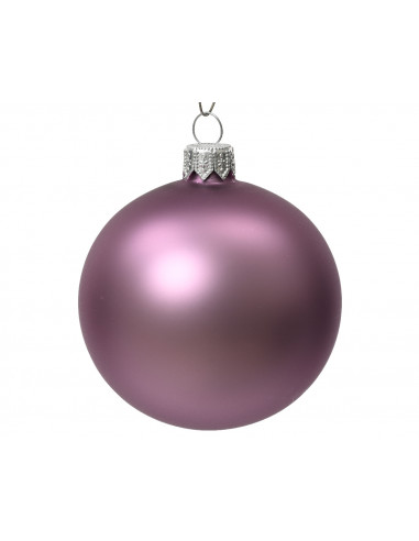 Pallina di Natale Palline di vetro opaco colore lilac cristallo ø 10cm