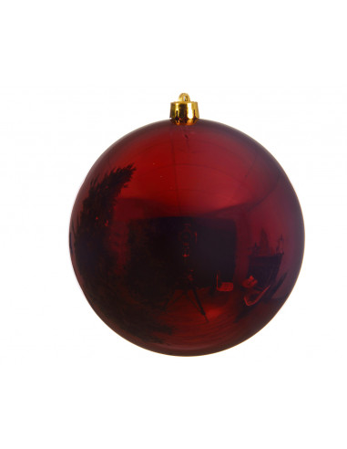 Pallina di Natale Palline natalizie infrangibili lucide colore rosso scuro ø 20cm