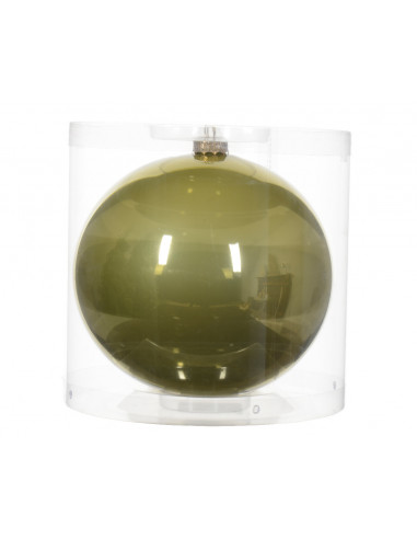 Pallina di Natale Smalto in vetro per bigiotteria colore pistacchio ø 15cm
