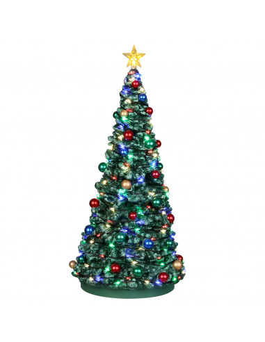 Lemax Outdoor Holiday Tree - Albero natalizio all'aperto per villaggio di Natale