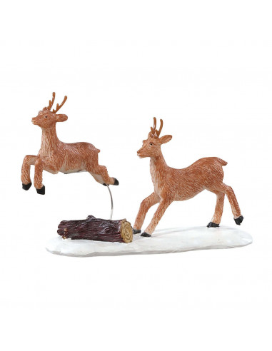 Lemax Prancing Reindeer - Renai che salta per villaggio di Natale