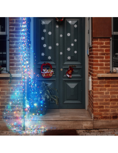 Cascata 960 MicroLED RGB 16x60 H300cm Luci di Natale