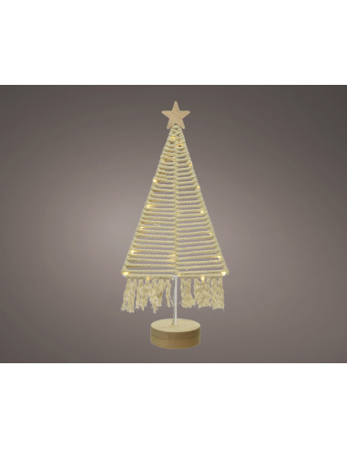 Albero LED 22L 8,5x18,5x40 - Lampada da Tavolo a LED con Altezza di 40cm e 22 Lampadine Bianco Caldo