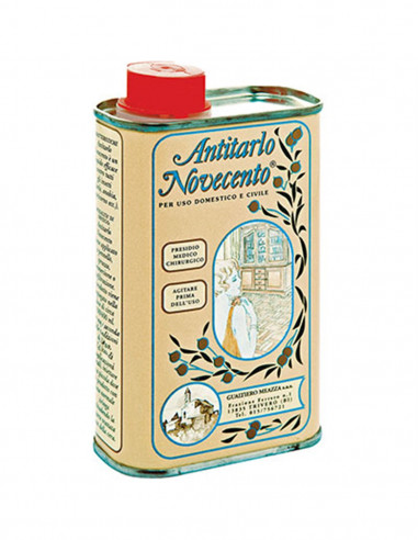 Antitartaro Novecento: soluzione efficace per proteggere i tuoi oggetti da tarli e parassiti, confezione da 250 ml.