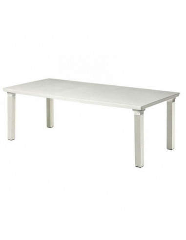 Tavolo per esterni allungabile da 170 a 220x100 cm. TRIPLO colore lino